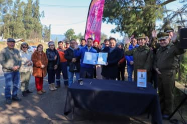 Comenzaron obras para instalar primer pórtico detector de patentes en Licantén