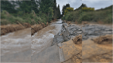 Autoridades de Molina logran llegar a zonas aisladas por temporal