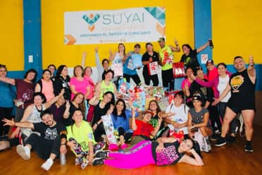 El espíritu de la navidad se tomó el Taller de Zumba de Curicó