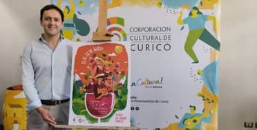 Carlos Reyes Jofré fue premiado por diseñar el afiche para la Fiesta de la Vendimia 2024 