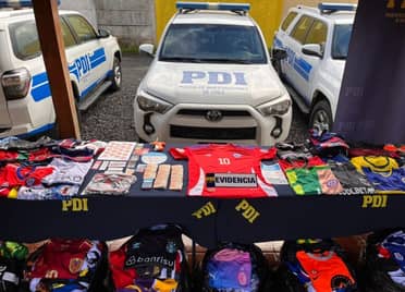 PDI incautó 56 millones en ropa deportiva falsificada en Curicó