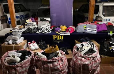 PDI de Curicó incautó ropa falsificada avaluada en más de $12 millones