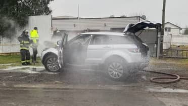 Estaban probándolo camino a Rauco: vehículo casi se incendia tras reparación