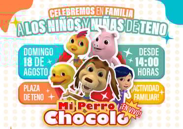 Municipio de Teno celebrará el Día de la Niñez con show del Perro Chocolo