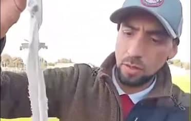 Niños encuentran volantín con 5 hojas de afeitar en Aguas Negras
