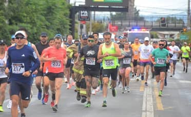 Este domingo Curicó corrió por sus Bomberos