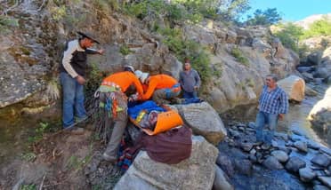 Carabineros rescató a arriero que sufrió caída en la precordillera de Molina