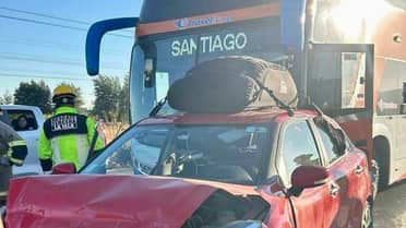 Colisión múltiple en Ruta 5 Sur deja un lesionado y provoca congestión en Lontué