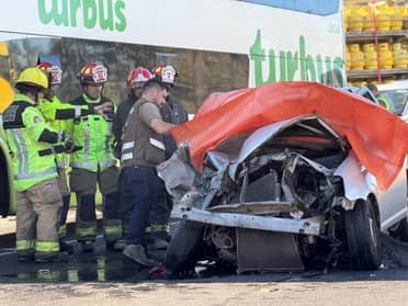 Siniestro vial deja una mujer fallecida y varios lesionados de la Ruta 5