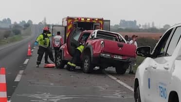 Accidente en by-pass de Teno deja tres lesionados