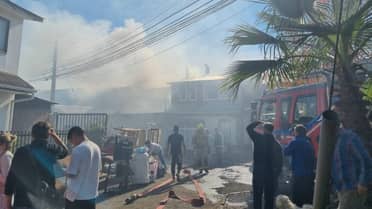 Incendio deja una vivienda destruida y un detenido en Villa El Boldo Cuatro de Curicó