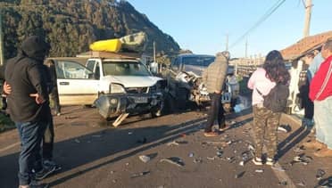 Violenta colisión deja un lesionado en sector Lipimávida