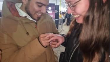 Una propuesta con sabor curicano: Jorge y Vaitiare se comprometen en la Feria de los Caldos