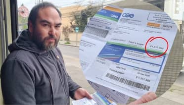 De $55 mil a $1.3 millones: Comerciante curicano indignado por el alza en las cuentas de luz