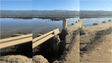 Concejala de Vichuquén denuncia socavón en puente de acceso a Llico