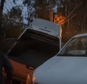 Conductor ebrio atropella a persona y choca en Hualañé; incidente fue captado en video