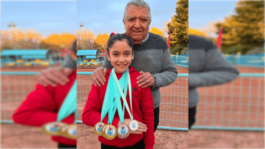 La nieta de un exgoleador curicano brilla en la gimnasia artística