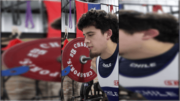 Benjamín "Osso" Osses brilla en el powerlifting a sus 23 Años