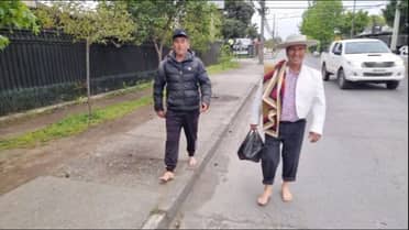 Fe y sacrificio: Vecino de Los Cristales cumplió su emotiva manda a pie y descalzo a la Virgen del Carmen