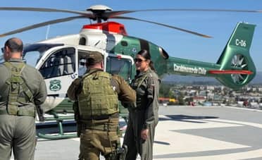 Coordinación Hospital-Carabineros: Trasladan vía aérea a funcionario lesionado en Romeral