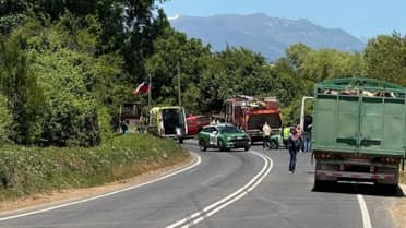Colisión frontal deja una mujer argentina fallecida y tres heridos graves en la ruta CH-115