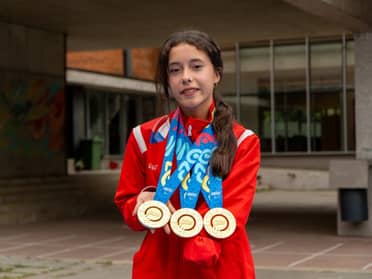 Cauquenina se convierte en la primera atleta en ganar tres medallas de oro en los Parapanamericanos Juveniles 2025