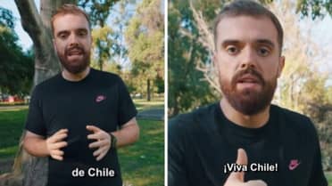 Ibai Llanos llega a Chile y bromea sobre el acento local