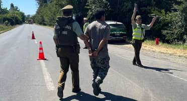 Molina: Carabineros detiene a conductores extranjeros tras masiva fiscalización a transporte de temporeros