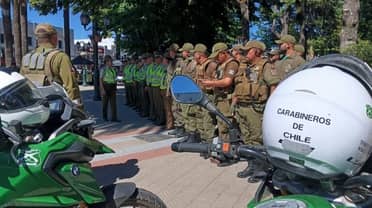 Navidad Segura: Carabineros refuerza la seguridad en Curicó, Molina, Teno y Licantén con personal administrativo