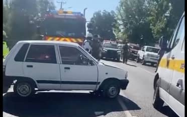 Motorista resulta herido tras colisión con automóvil en sector Guaico 3