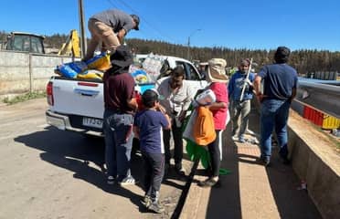 Delegación de Teno entrega ayuda en la zona cero del Biobío y advierte urgencia de herramientas para la reconstrucción
