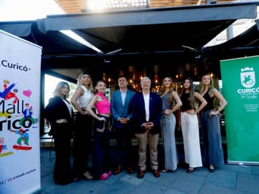 Seis finalistas a reina de la Fiesta de la Vendimia fueron presentadas nuevamente en Mall Curicó