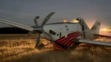 Avión de CONAF capota en Cauquenes tras aterrizaje de emergencia