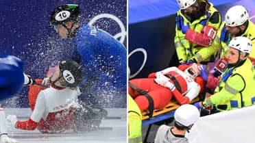 Grave accidente en JJ.OO. de Invierno: Patinadora polaca sufre corte facial por cuchilla de rival