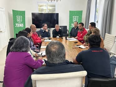 Municipio de Teno activó plan de contingencia por sistema frontal tras COGRID comunal