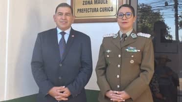 Nuevo delegado proyecta intensificar operativos de seguridad tras reunión con la prefecto de Curicó