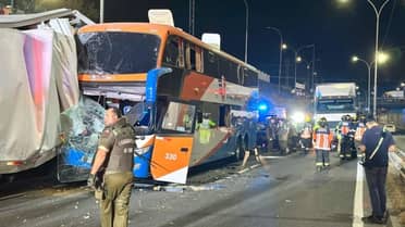 Choque entre bus y camión en Talca deja seis heridos