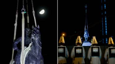 Estatua del General Baquedano regresa a Plaza Italia tras casi cinco años de restauración