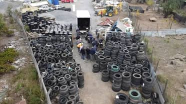 Municipio de Curicó impulsa operativo para reciclar mil neumáticos abandonados en la vía pública