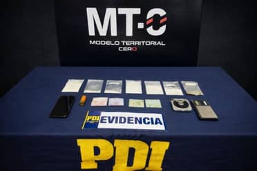 Operativo de la PDI en Molina: Pareja detenida por microtráfico y porte de munición