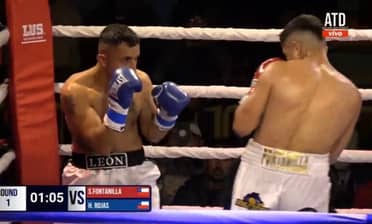 "León" Rojas cae por nocaut técnico en su búsqueda del título nacional en Copiapó