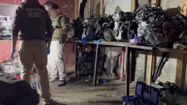 Carabineros desbarata desarmaduría ilegal en San Bernardo: Hallan 11 motores de autos robados