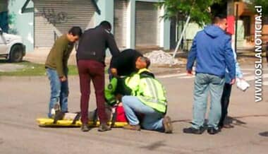 Bajo riesgo vital ciclista atropellado en camino a la costa