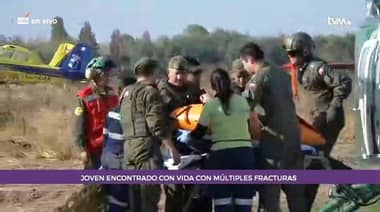Rescatan con vida a excursionista extraviado en la cordillera