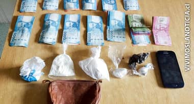 Sorprenden a colectivero con drogas y dinero en efectivo