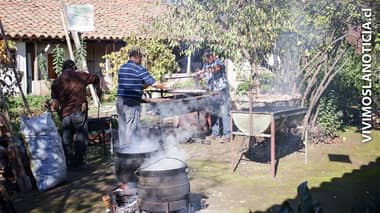 Nirivilo vivió la fiesta costumbrista del chancho muerto