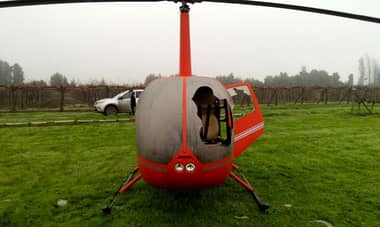 [FOTOS] Atentan contra helicóptero “posado” en Lontué