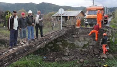 Nuevo puente para el callejón Los Quezada de Rauco