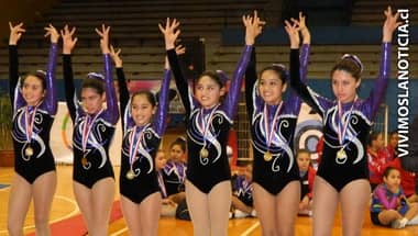[FOTOS] La gimnasia aeróbica brilló en el Gimnasio Abraham Milad de Curicó