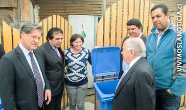 Vecinos de Maule comenzaron a recibir sus contenedores